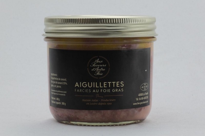 Aiguilettes farcies au foie gras (25%)