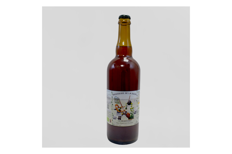 Bière rousse à la gentiane - La Médiévale- Brasserie la Naine