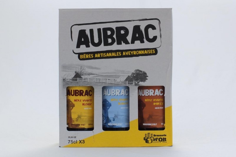 Coffret 3x75cl Bière blonde, blanche, ambrée