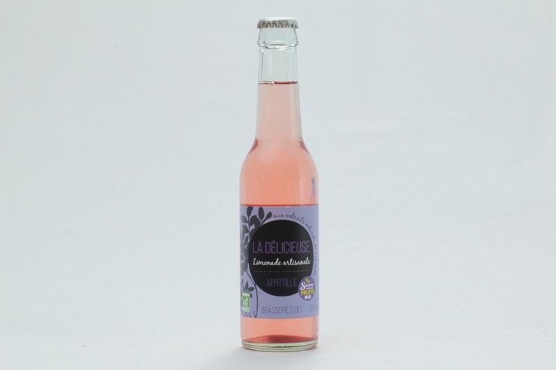 Limonade Bio "La Délicieuse" Myrtille - 27,5 cl