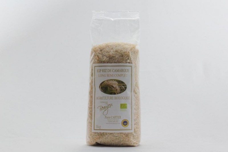 Riz long semi complet Bio de Camargue -  1 kg 