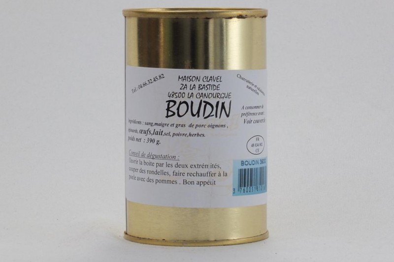 Boudin pur porc - 390 g 
