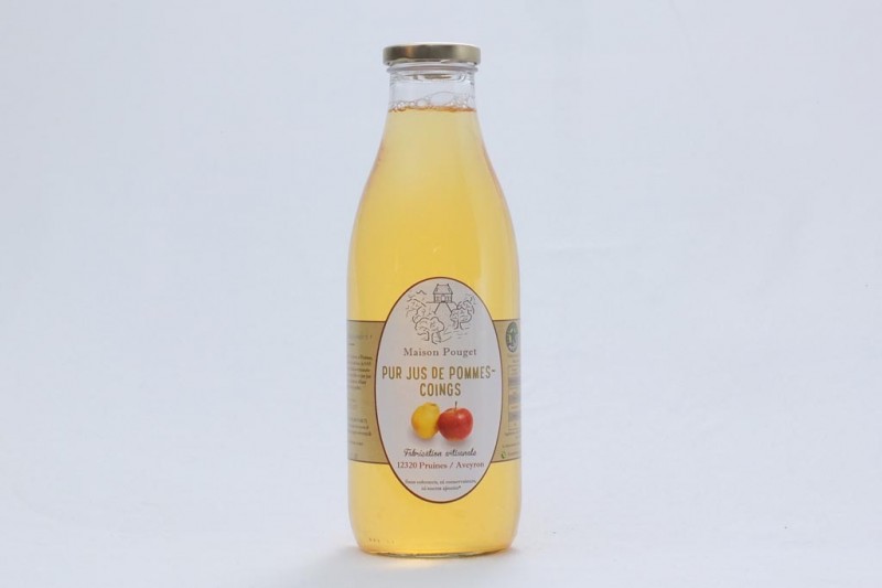 Jus de pommes coings