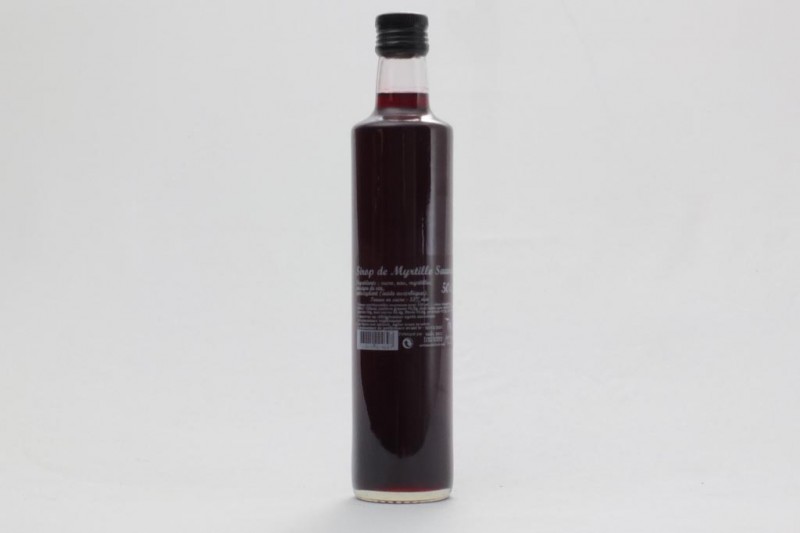 Sirop de myrtilles sauvages 50cl 